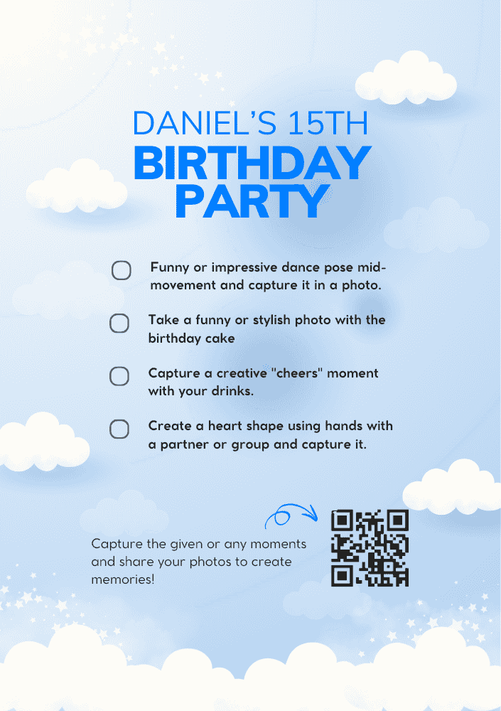 free Canva template for sharing photos