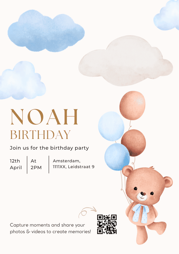 free Canva template for sharing photos
