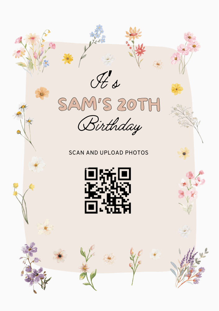 free Canva template for sharing photos